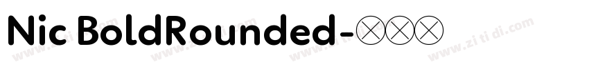 Nic BoldRounded字体转换